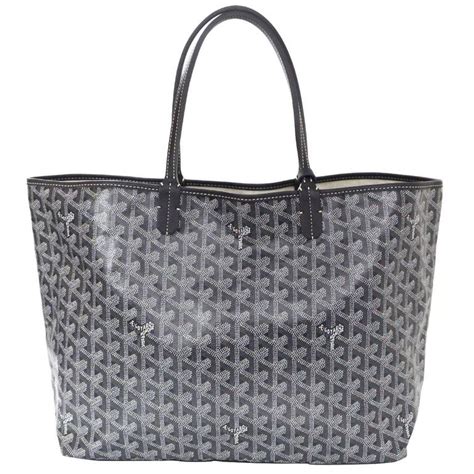 goyard tote dark grey|goyard st louis tote pm grey.